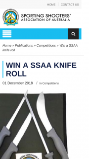 Sporting Shooters Aust – Win a Ssaa Knife Roll (prize valued at $44.95)