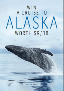 Cruise Passenger – Go Wild – Win an Alaska cruise for 7 nights with Princess Cruises valued at $9,100