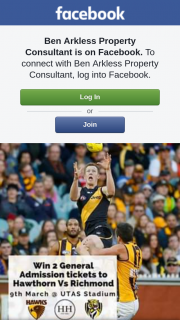 Ben Arkless Property Consultant – Win 2 General Admission Tickets to Hawthorn FooTBall Club Vs Richmond Fc