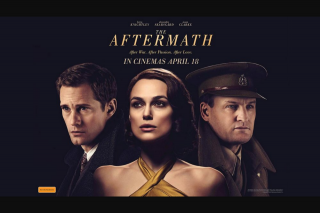 Plusrewards – Win 1 of 50 Double Passes to See The Aftermath (prize valued at $52)