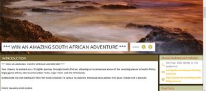 Above and Beyond – Win a South Africa holiday for 2