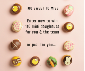 Catering Project – Win 1 of 2 Limited Edition Large Easter Mini Doughnut collections