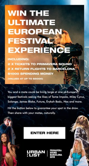 Urban List – Win a trip for 2 to Barcelona