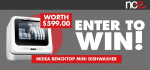 What’s Up Downunder – Win a NCE Midea Benchtop Mini Dishwasher valued at $599