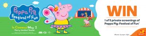 Woolworths Rewards – Peppa Pig Engagement – Win 1 of 5 private screenings of Peppa Pig for up to 30 people valued at $3,000 each