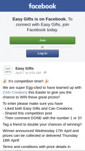 Easy Gifts – These Great Prizes