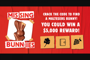 Maltesers Bunny Hunt – Win The Major Prize (prize valued at $6,000)