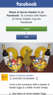 Raine & Horne Gawler – Win a Basket of Easter Eggs & a Bottle of Wine Simply