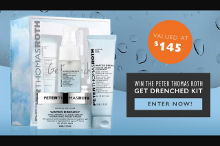 Smooth FM – Win a Peter Thomas Roth Get Drenched Kit Valued at $145.00. (prize valued at $145)