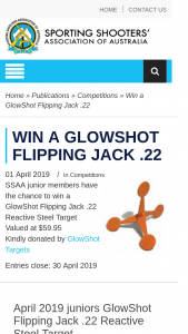 ssaa – Win a Glowshot Flipping Jack .22.