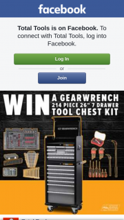 Total Tools – Win a Gearwrench 214 Piece 26″ 7 Drawer Tool Chest Kit