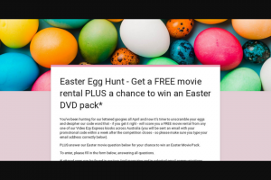Video Ezy – Win an Easter DVD Pack