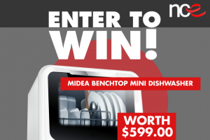 Whats Up Downunder – Win a Nce Midea Benchtop Mini Dishwasher (prize valued at $599)