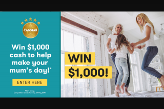 Canstar – Competition (prize valued at $1,000)