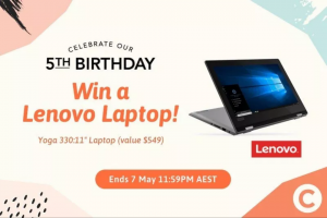 Cash Rewards – Win a Lenovo Yoga 33011″ Laptop (prize valued at $549)