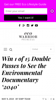 Eco Warrior Princess – 15 Double Passes to Give You and a Friend a The Chance to See It for Yourselves