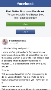 Feel Better Box – Win a Hamper for You and a Friend (prize valued at $700)