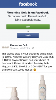 Florentine Gold – Win a 3 Pack