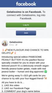 Gelatissimo – 5 X $15 Gift Cards for You Chance to Try With Your Four-Legged Friend