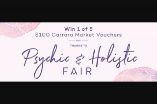 MyGC – Win a $100 Gift Card for Carrara Markets (prize valued at $500)