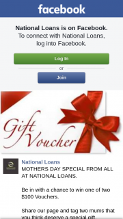 NATIONAL LOANS – Win One of Two $100 Vouchers (prize valued at $200)