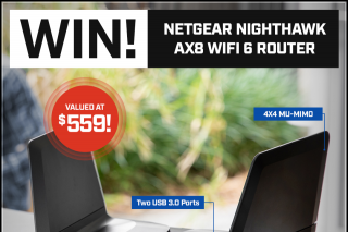 PC Case Gear – Win a Netgear Nighthawk Ax8 Router (prize valued at $559)