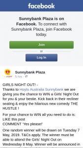 Sunnybank Plaza – Win a Girls’ Night Out for You & Your Bestie