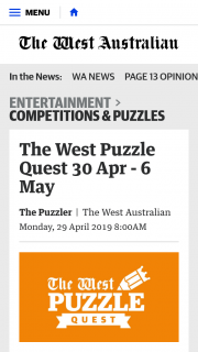 The West Puzzle Quest – Will Receive an Ikea Gift Card to The Value of $200 (prize valued at $1,000)