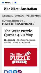 The West Puzzle Quest – Win Tickets to The German Film Festival (prize valued at $1,000)