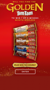 Tim Tam 3 Wishes – Win and 3 X Major Prizes of $100k Value (prize valued at $429,600)