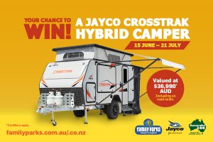 Family Parks – Win a Jayco CrossTrak Hybrid Camper including all on road costs
