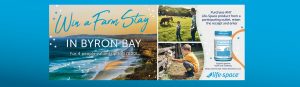 Life Space – Win a Farm Stay Holiday for 4 in Byron Bay (flights included)