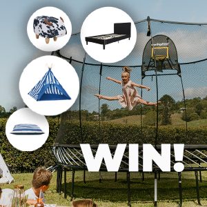 Springfree Trampoline & Mocka – Win a fabulous prize package valued at up to $3,584
