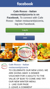 Cafe Rosso – a Dinner Voucher for 4 Adults to The Value of $100 to Come and Try Our New Winter Menu (prize valued at $100)