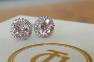 Catherine Trenton Jewellery – a Pair of Our Ctj 0.10tcw Diamond and 0.80tcw Morganite ‘embrace’ Earrings In Solid 18ct White Gold (prize valued at $550)