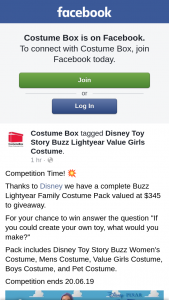 Costume Box – Answer The Question “if You Could Create Your Own Toy (prize valued at $350)