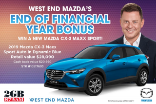 2GB – Win a 2019 Mazda Cx-3 Maxx Sport Promotion Terms and Conditions (prize valued at $28,090)