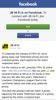 JB HiFi – Win a Signed Tottenham Jersey & a Signed Liverpool Jersey Pre-Order FIFA 2020