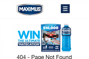 Maximus 1L Sports Drink – Win The Ultimate Matecation Valued at Up to $10000 Aud (prize valued at $10,000)