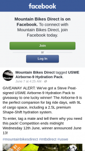 Mountain Bikes Direct – Win a Steve Peat-Signed Uswe Airborne-9 Hydration Pack