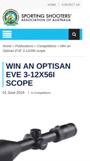 SSAA – Win an Optisan Eve 3-12x56i Scope (prize valued at $500)
