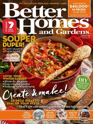 Better Homes and Gardens – August issue – Big Mid-Year Giveaway – Win a Bosch 8 Star Heat Pump Dryer