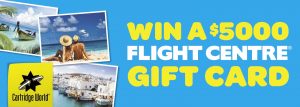 Cartridge World – Win a $5,000 Flight Centre gift card