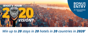 Choice Hotels – Win a major prize of a trip around the world OR 1 of 7 minor prizes