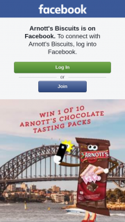 Arnott’s Biscuits – Competition (prize valued at $500)
