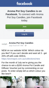 Aroma Pot Soy Candles – Win a $200 Aroma Pot Candle and Diffuser Voucher Just By Commenting on Our Posts