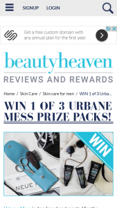 Beauty Heaven – Win 1 of 3 Urbane Mess Prize Packs (prize valued at $110.43)