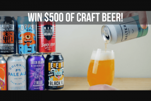 Beer Cartel – Win $500 of Great Craft Beer (prize valued at $500)