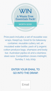 Biome – Win an Incredible Waste Free Essentials Pack Worth $250 (prize valued at $250)