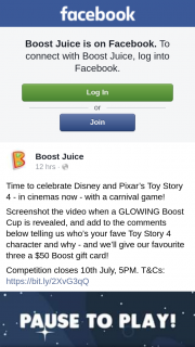 Boost Juice – Win One of Three Boost Gift Cards